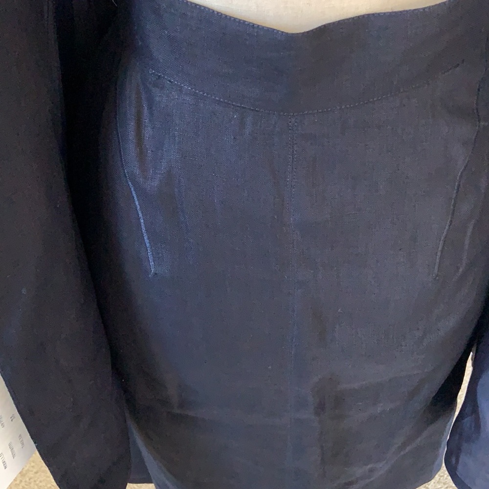 Amazing vintage NWT Claude Montana linen suit -4 - Picture 5 of 11